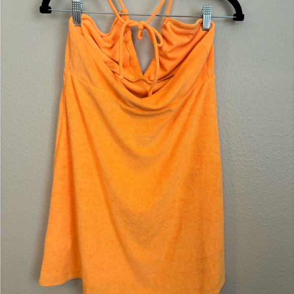Show Me Your Mumu Women's Orange Outgoing Mini Dress M - Picture 5 of 6